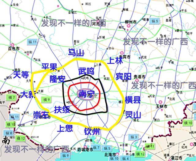 而南宁二环绕城高速已经列入了广西高速公路网规划中,全长148公里