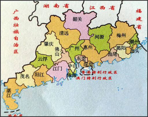 广东行政区划 来源:地图窝图片
