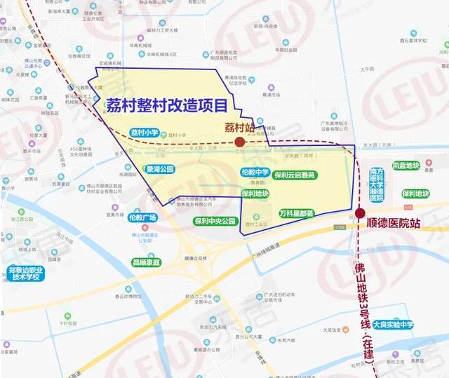 位于: 105国道以东,龙洲路以北, 用地面积达3435亩, |来源:顺德城市网