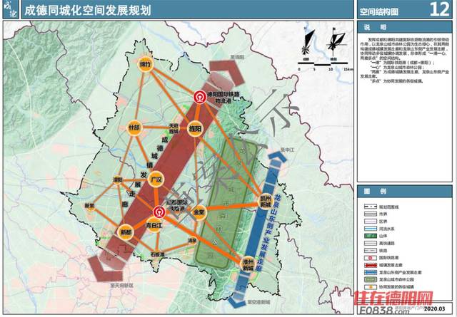 结合生态绿隔区,城市内部的道路和大型开敞空间,划定3条大气通风廊道