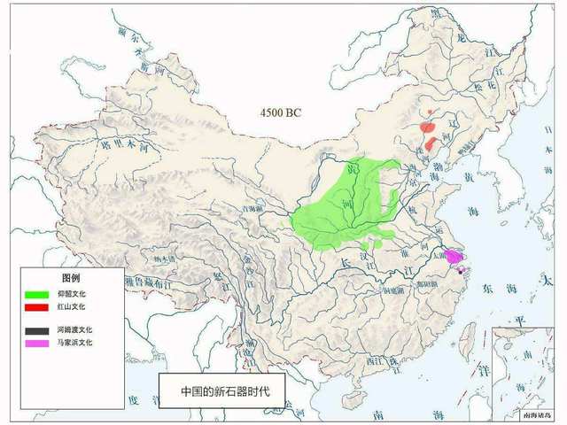 全国有统计的仰韶文化遗址共5013处,其分布范围,东起豫东,西至甘肃