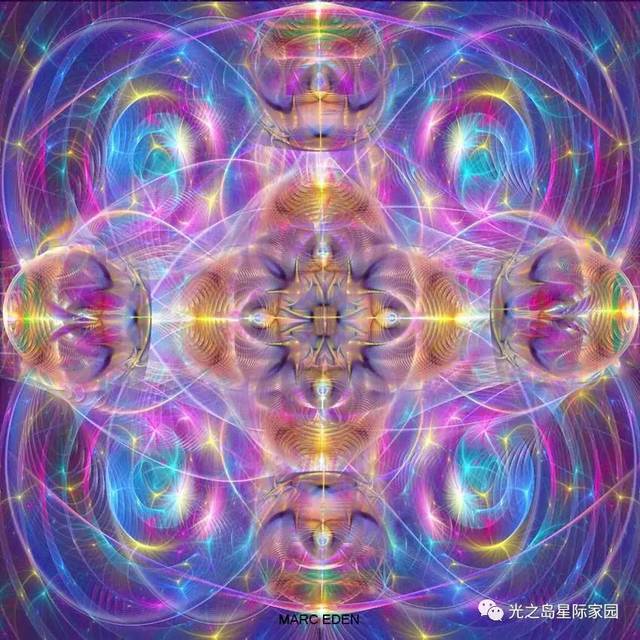 灵性艺术|融入宇宙能量与神圣几何的第七维度画作,有效帮助你提升振频