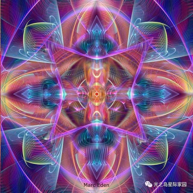 灵性艺术|融入宇宙能量与神圣几何的第七维度画作,有效帮助你提升振频