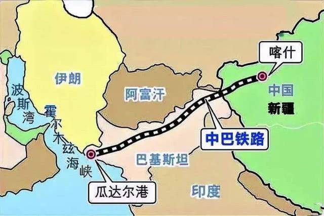 (中巴经济走廊铁路图)