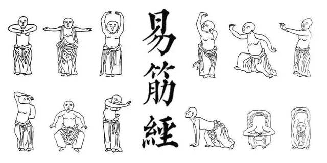 所以你看,八段锦的式子当中,就没有两手撑地的动作.