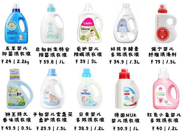 十款宝宝洗衣液评测,进口真比国产好吗?