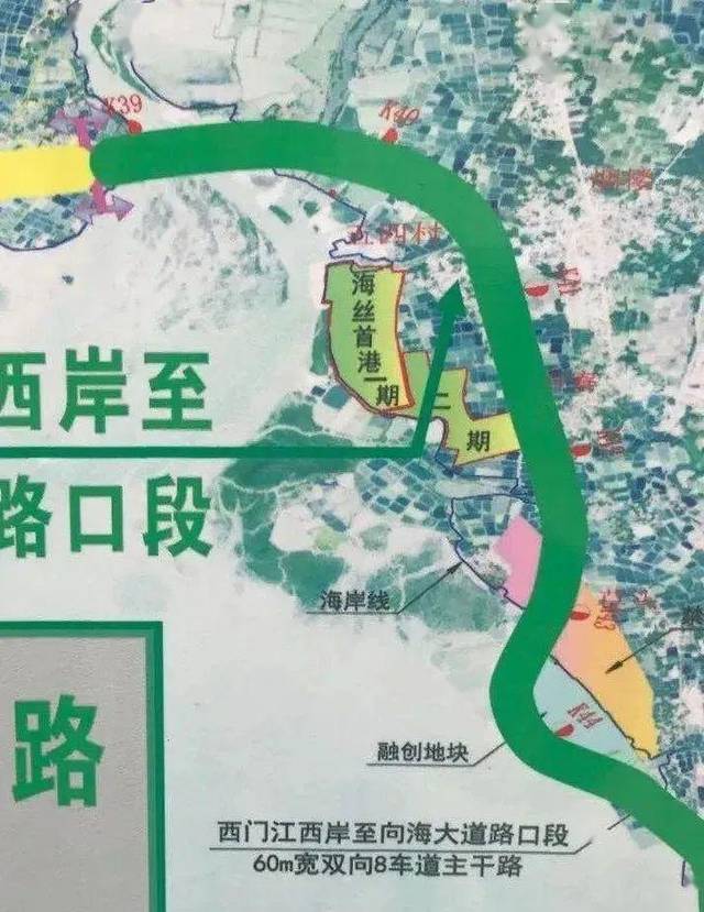 其中西门江西岸至向海大道路口,为60米宽双向8车道,建设里程10.3公里.