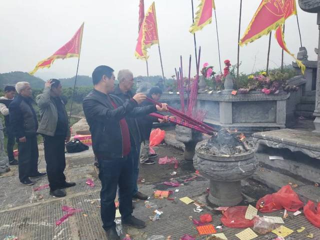 清明期间,三国丞相蒋琬后裔代表汇聚全州县文桥镇共祭