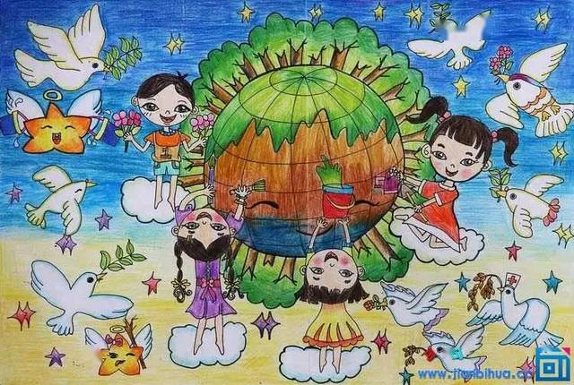 世界地球日,我们一起保护地球——星源小学创意美术课