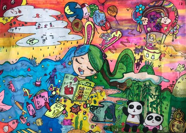 青岛市中小学海洋节海洋绘画大赛部分作品展示