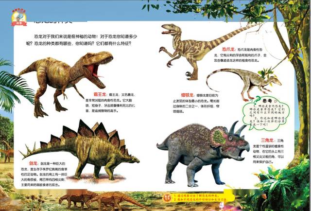 第六级科学《恐龙的种类》
