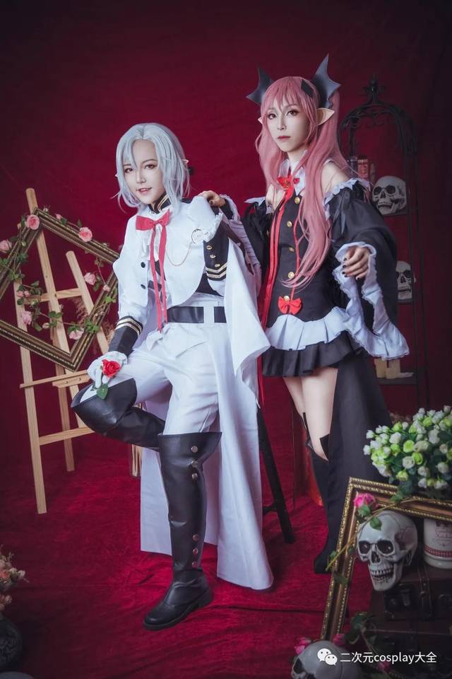 《终结的炽天使》费里德&克鲁鲁cos,颜值和眼神,都太杀我了