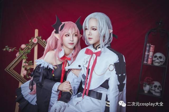 《终结的炽天使》费里德&克鲁鲁cos,颜值和眼神,都太杀我了