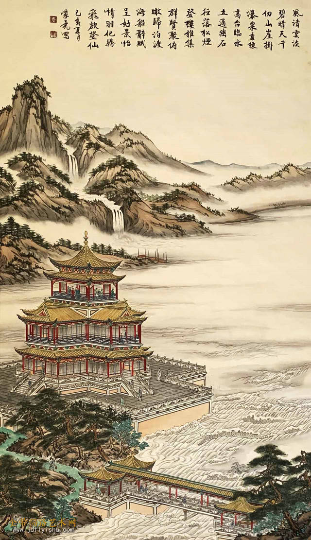 艺术作品欣赏推荐 | 著名书画家李家尧书法,界画作品