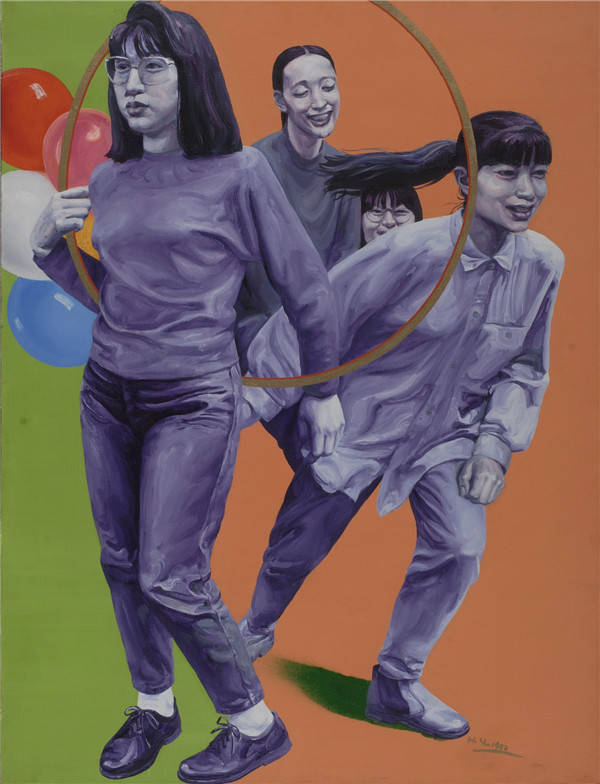 《青春年少 喻红 130×97cm 布面油画 1992年