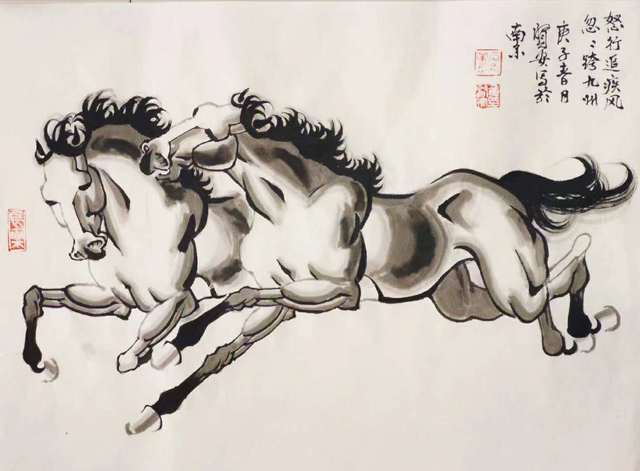 驰骋天地 傲啸乾坤—著名画家黄贤安骏马作品赏析