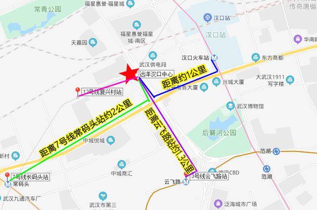 项目与最近地铁距离