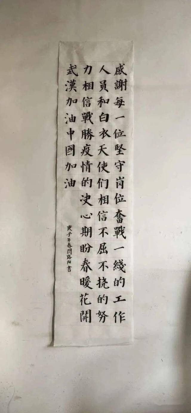 在全体教师的共同努力,指导下,产生了一批优秀的抗疫专题书法作品