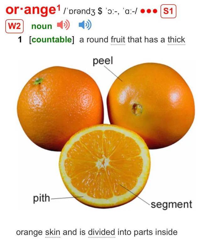 "橘子"的英文竟然不是"orange"!感觉这么多年英语白学