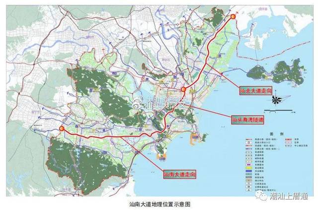 途径潮南的汕南大道,要规划高速铁路线路走向通道?