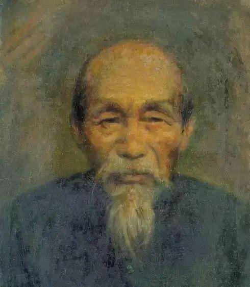 《老人肖像》 油画 李铁夫