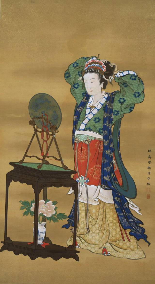 北宋苏汉臣《妆靓仕女图》,现藏美国波士顿艺术博物馆