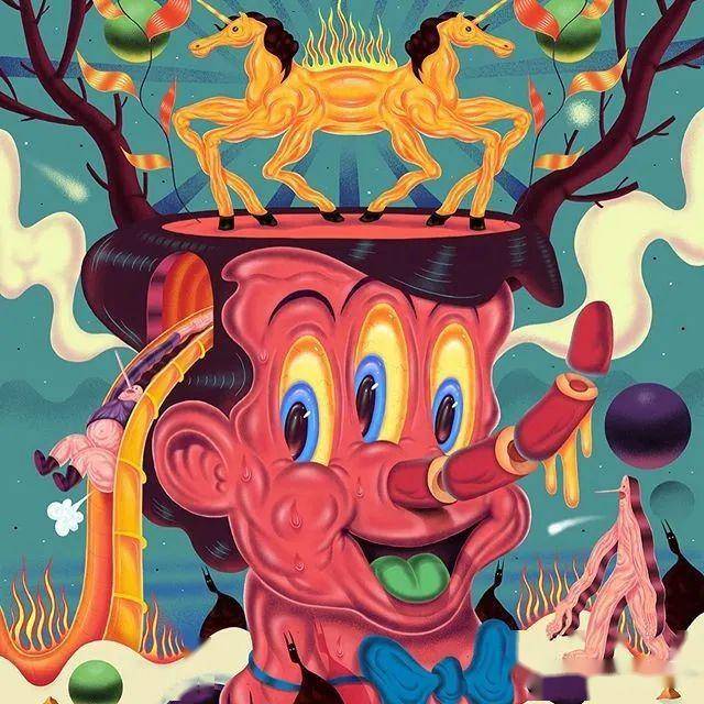 插画丨多眼怪出没,密恐慎入!恶趣味满满的超酷怪物图鉴