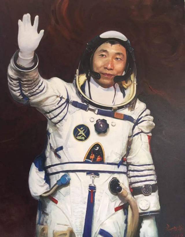 骆根兴《历史的星空两弹一星功勋科学家们》 800cmx210cm 2012年 布面