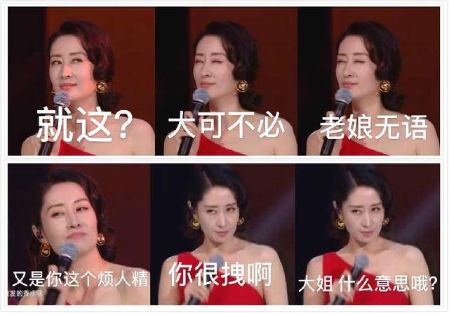 随后一系列的表情包应运而生,也能看出刘敏涛的这次本色演唱,的确为她