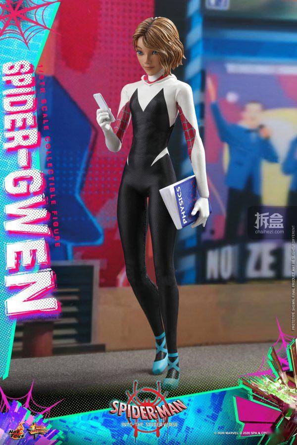 hottoys《蜘蛛侠:平行宇宙》格温·史黛西1:6可动人偶