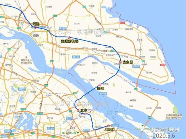 北沿江高铁沪崇过江通道进入定测阶段,线路基本确定经过太仓站