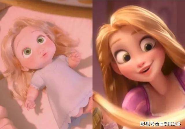 迪士尼公主5岁vs18岁,艾莎公主越长越漂亮,她却越长越残