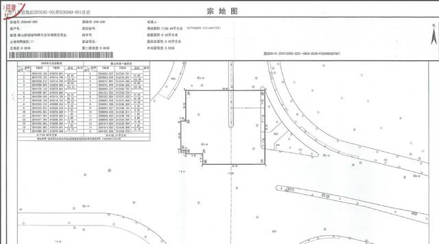 (截取于裕华投资公司项目的宗地图)