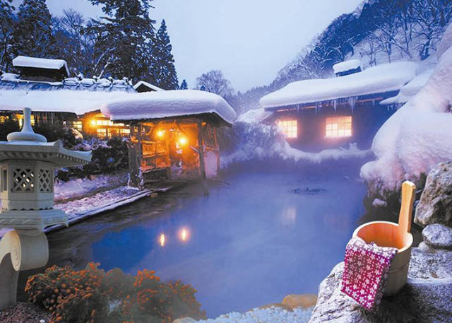 而雪中温泉,则建议去日本的温泉之乡——箱根.