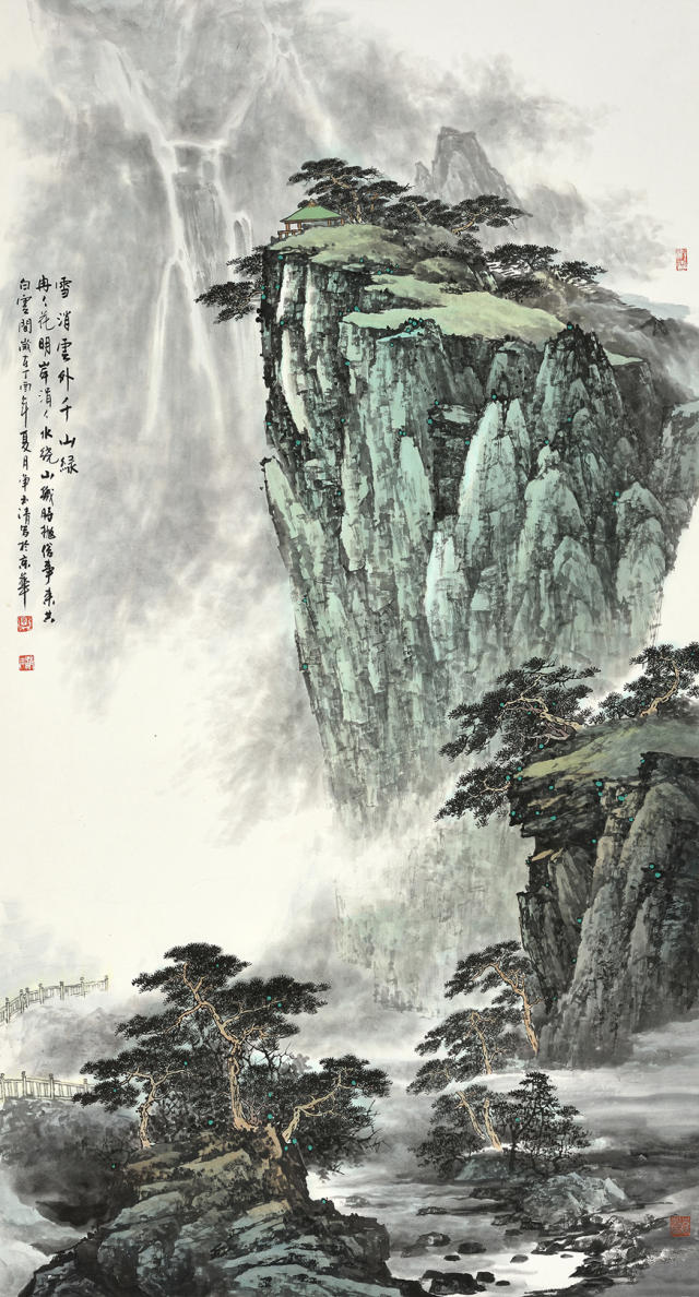 气势恢宏,单玉清的国画山水作品欣赏