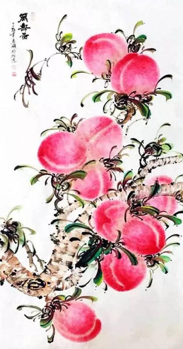 崔先寿(真硕)的寿桃绘画艺术世界