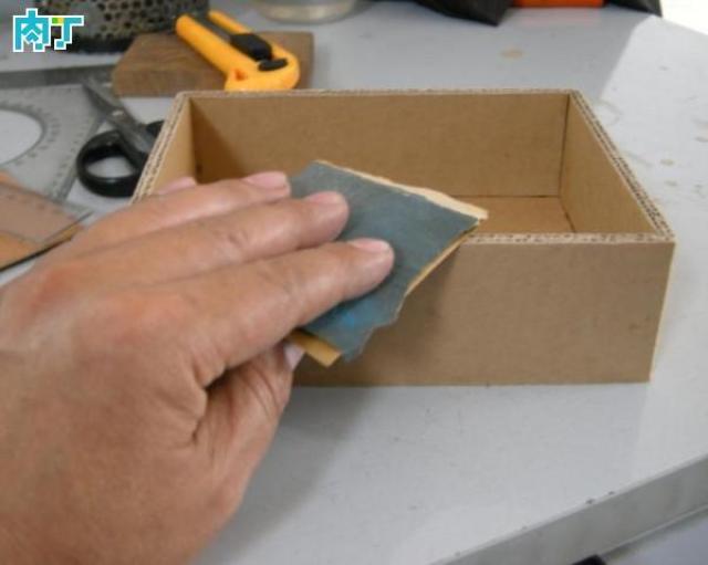 自制收纳盒方法及图片 旧纸板手工diy收纳盒图解