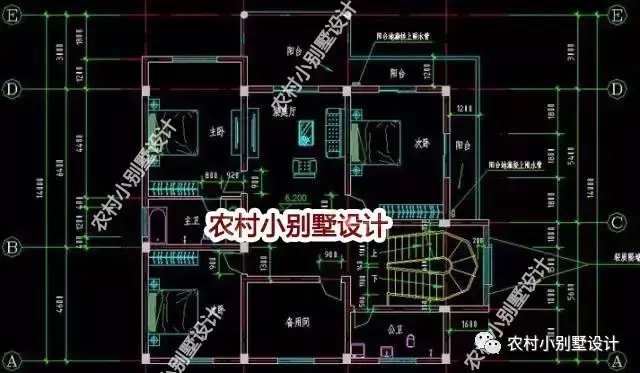 12.2×14米三层农村别墅,一层用来做仓库