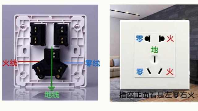 4,必须使用固定的三眼插座,且火线,零线,地线连接位置正确