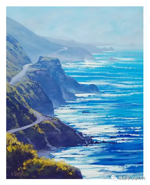 澳大利亚印象派画家graham gercken风景油画