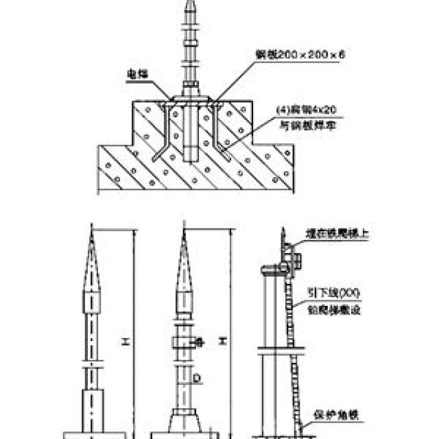 烟囱安装避雷针施工工艺流程