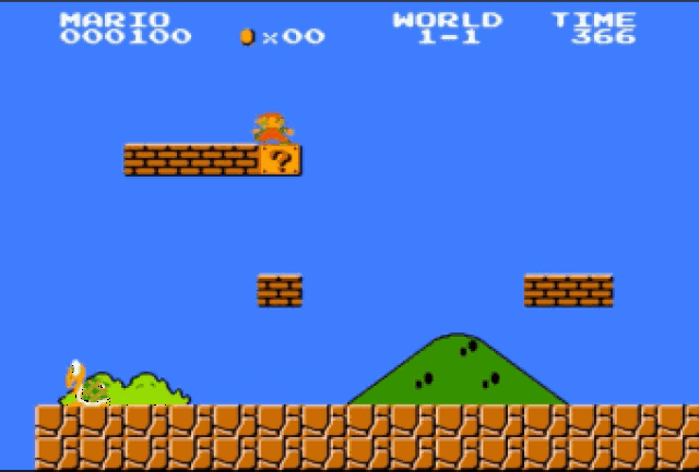 经典fc游戏《超级玛丽》可以跳过旗杆吗?