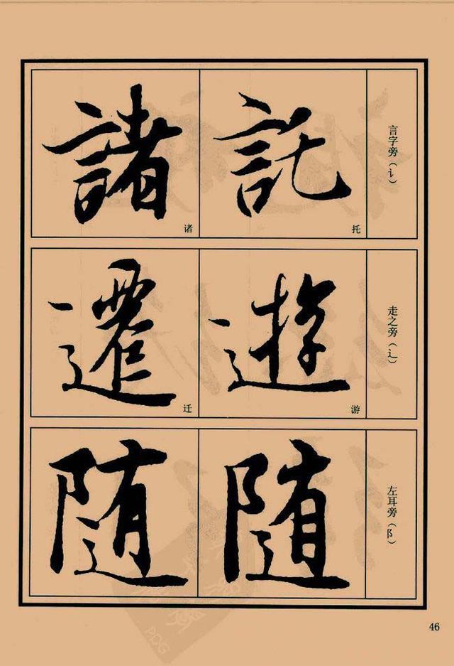 王羲之书法教程:行书字帖《兰亭序笔法详析》