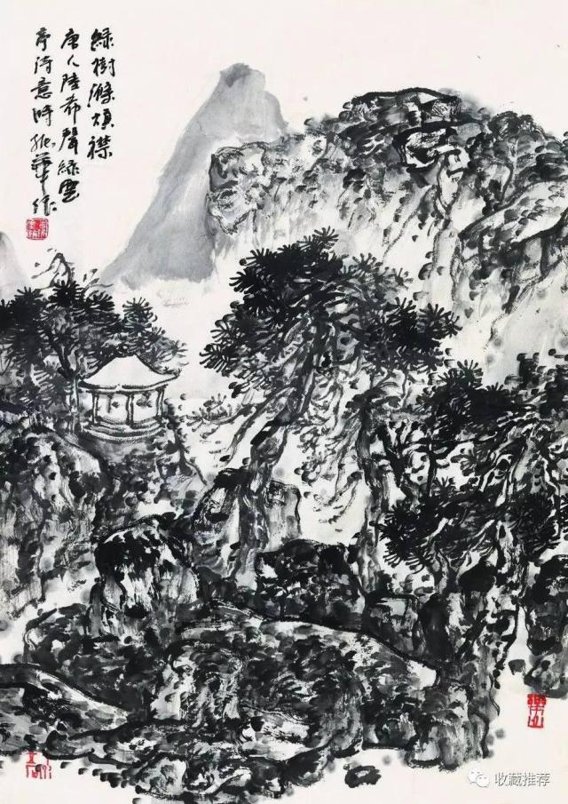 著名画家时振华与他的山水画
