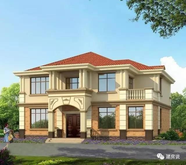 村墅记│这款二层农村别墅,用很低造价就可以建造