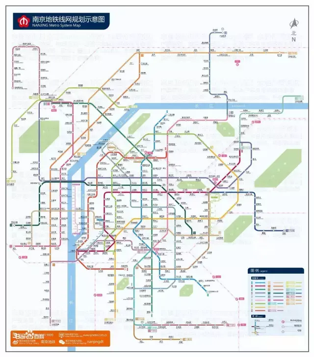 南京地铁线路图丨2017年 南京地铁(nanjing metro)是服务于南京市及