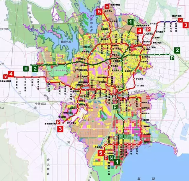 合肥地铁线路图丨2025年