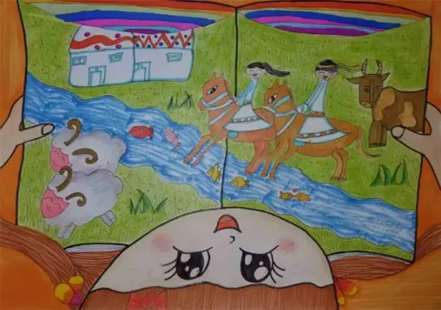 我爱祖国海疆绘画作品