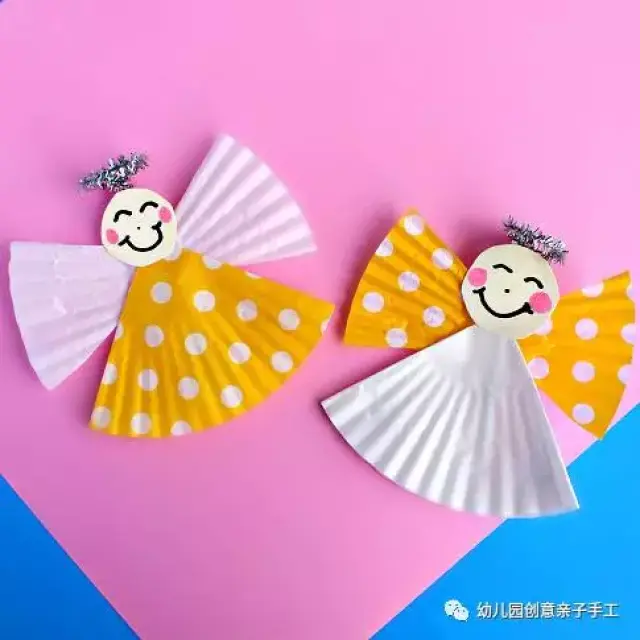幼儿园六个蛋糕托手工告诉你,逗笑孩子有多简单
