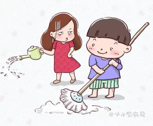 妈妈 拖地 简笔画